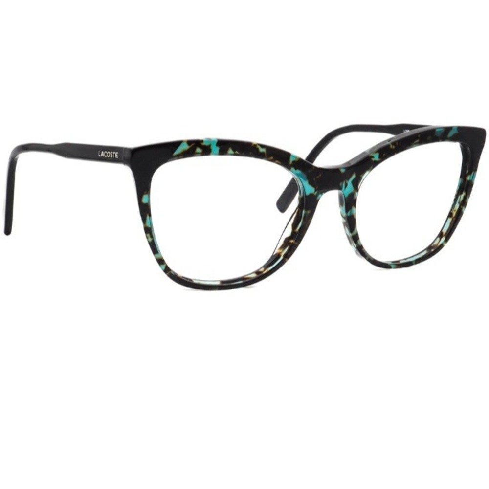Lacoste Eyeglasses L2884 215 Azure Havana/Black Butterfly Frame 57[]20 145